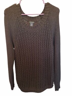 Calvin Klein Black Chunky Crewneck Sweater